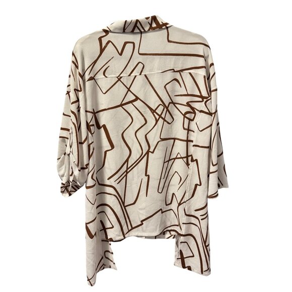 Joseph Ribkoff Abstract Print Button-Up Shirt Size M tunic - Picture 6 of 12